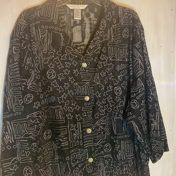 Napa Valley Woman New Gorgeous Slightly Sheer & So soft 24W Posh Buttons - Picture 3 of 9